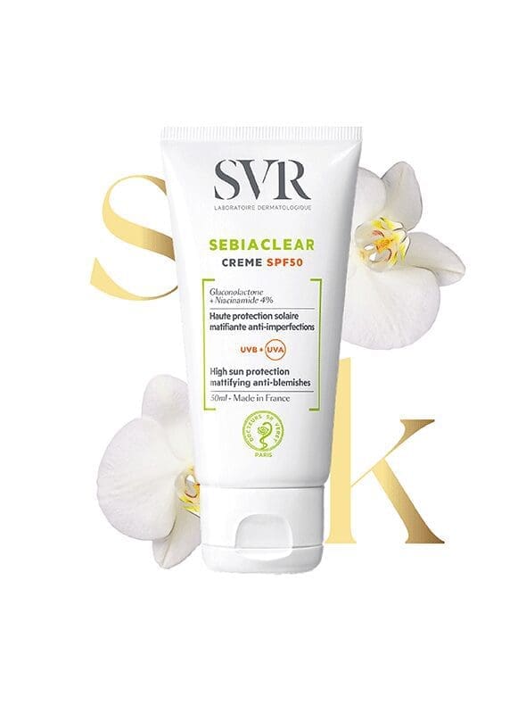 SVR-Sebiaclear-Cream SPF50-High Sun Protection-Mattifying Anti Blemish-Acne Prone Skin- 50ml
