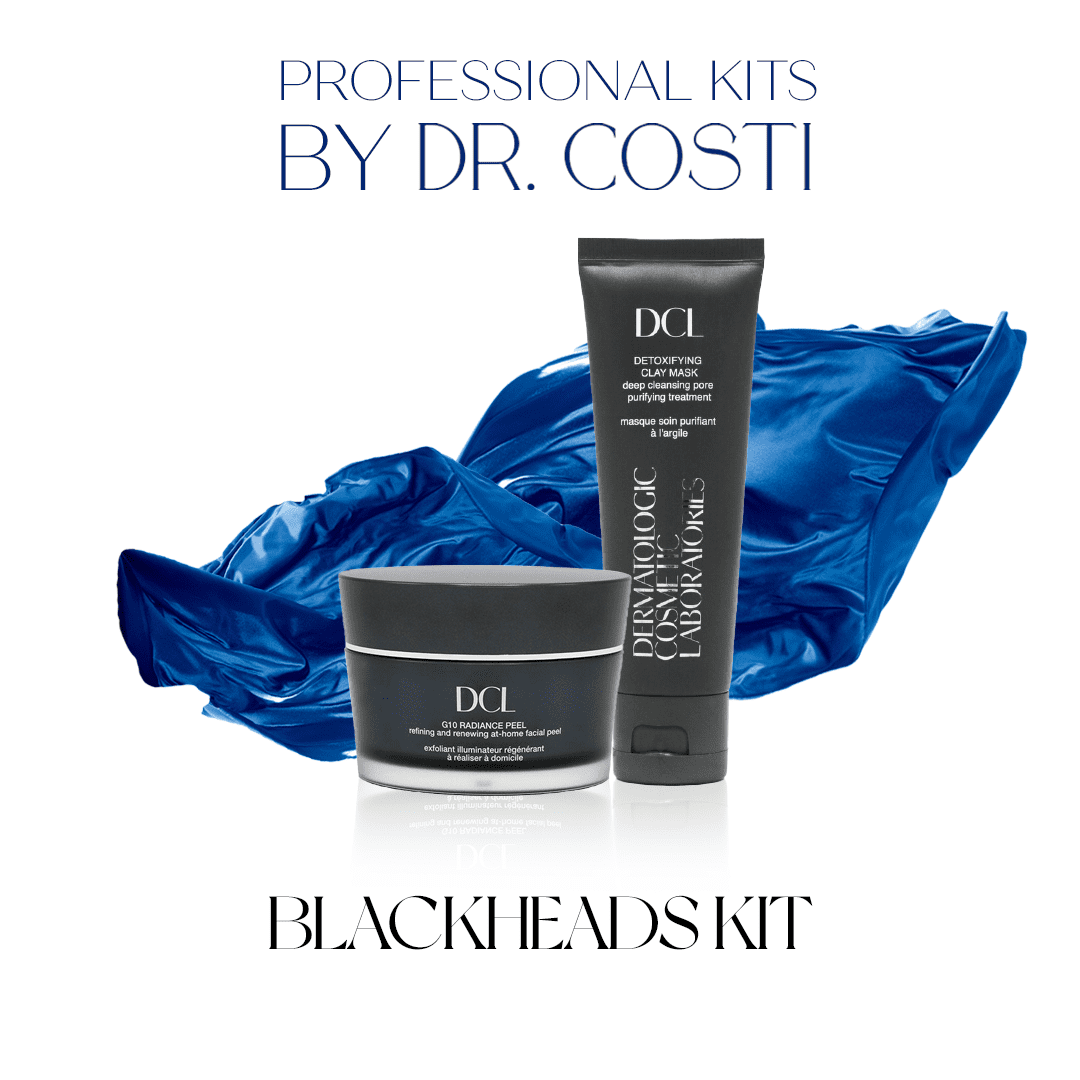 Dr Costi-Professional kit-DCL-detoxifying mask-radiance peel-blackheads-nose blackheads