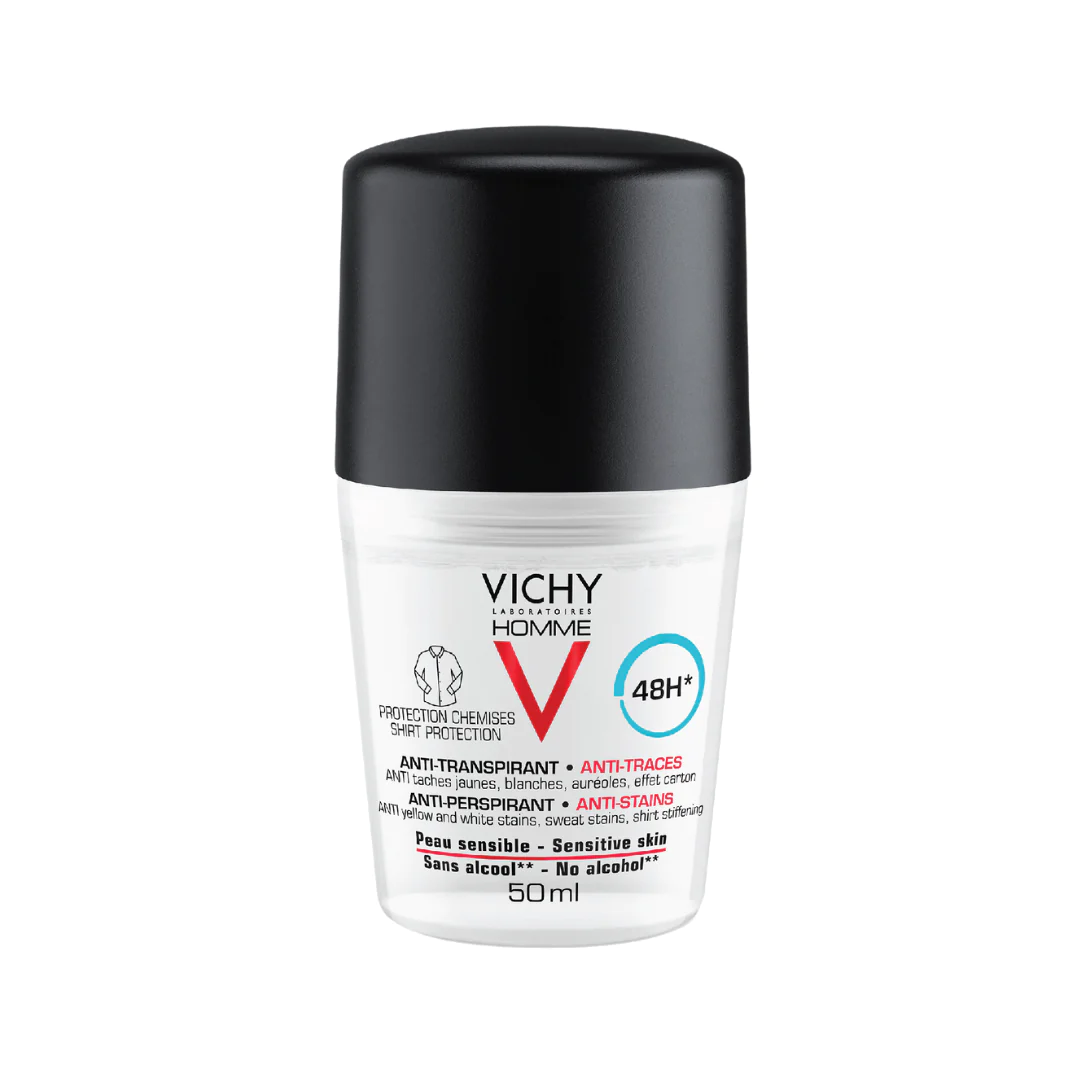 Vichy Homme 48 Hour Anti-Perspirant/Stain Deodorant for Men 50ml